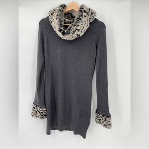 **SOLD** INC International Concepts Faux Fur Sweater Silk Angora Blend Medium
